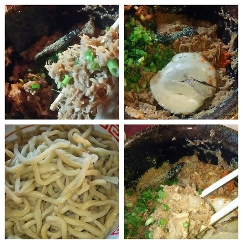 「肉つけ麺大盛り＋チートロご飯他」@博多長浜らーめん 楓神の写真