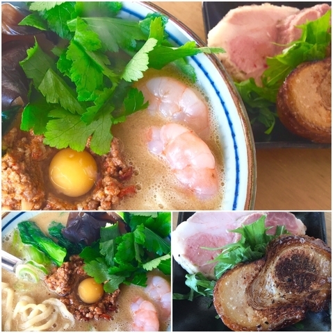 「愛抱き胡麻拉麺E 牛骨と豚背がらの合い炊きスープ1500円他」@MENYA 食い味の道有楽の写真