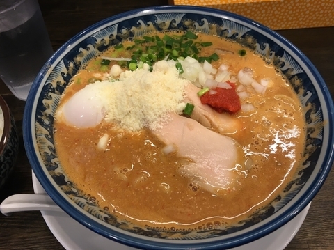 「明太子そば」@あら焼鶏白湯 カシムラの写真