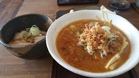 「味噌ラーメン　チャーシュー丼」@麺工房 かなでの写真