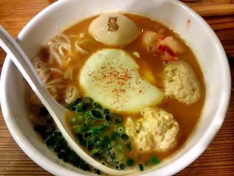 「（1月限定）とろ～りチーズのチゲラーメン　890円」@鶏の穴の写真