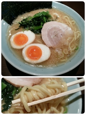 「ラーメン＋味玉」@横浜家系らーめん いずみ家の写真