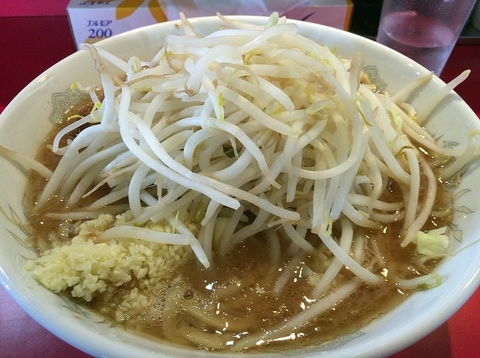 「ラーメンニンニク（５００円 開店サービス価格）」@蒙麺 火の豚の写真