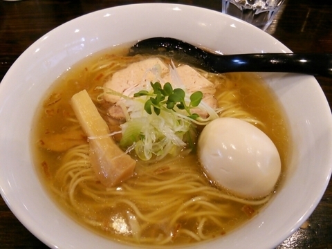 「味玉塩そば750円」@GRAVITY EKODA BASEの写真