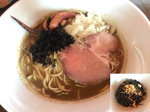 「【限定】イカした煮干しそば（880円）」@麺屋SOの写真