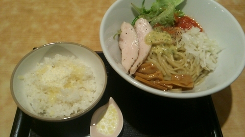 「【限定】シャケトマーゼ900円+チーズご飯110円」@麺や 蒼 AOIの写真