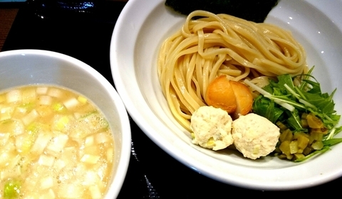 「【限定】鶏と帆立の濃厚つけ麺。 850円」@中華そば 飯村製作所の写真