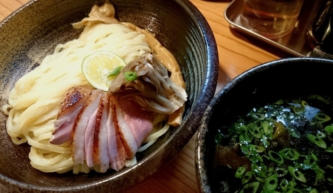 「鴨つけそば 800円」@はりけんラーメン 南店の写真