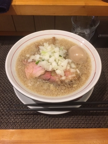 「昼限定 背脂煮干ラーメン+たまご」@麺庵ちとせの写真