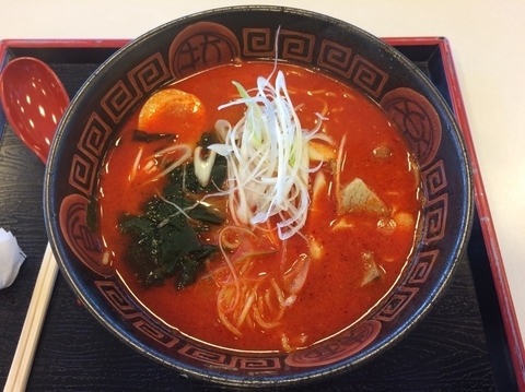 「とん辛ラーメン」@とんこつらーめん 火神 山新グランステージつくば店の写真