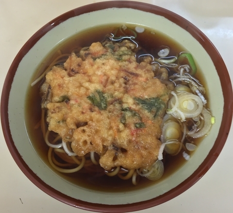 「天ぷらそば（￥350）」@きそば鈴一の写真