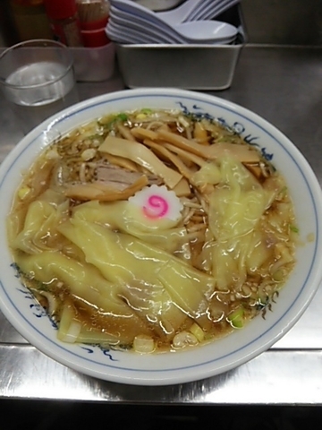 「ワンタン麺 (大盛)」@中華そば みたかの写真