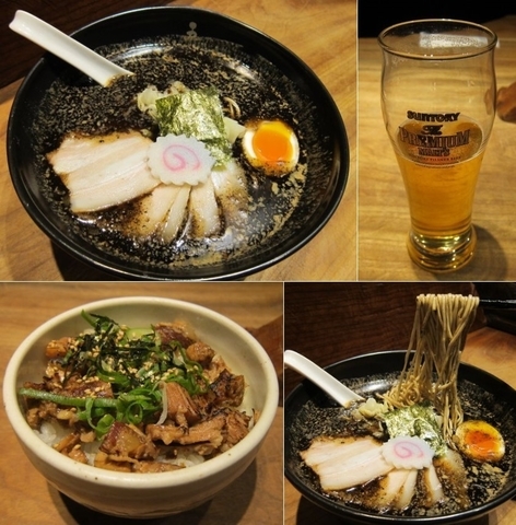 「焦がし味噌麺 880円 + α」@西麻布 五行の写真