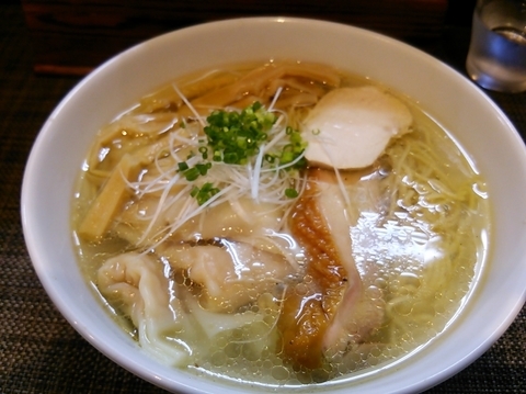 「塩ワンタン麺980円」@麺や金時の写真