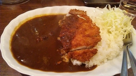 「揚げ立てカツカレー 800円」@ジャンカレー 本店の写真