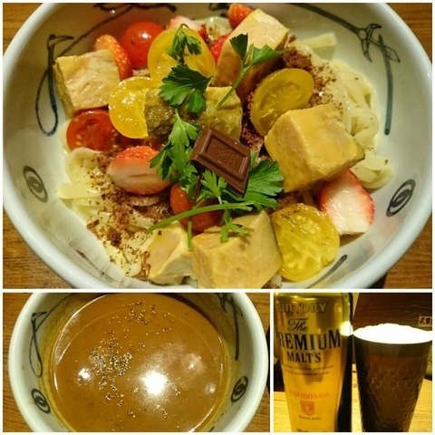 「【限定】つけガーナ￥1000＋ビール￥510＝￥1510」@創始麺屋武蔵の写真