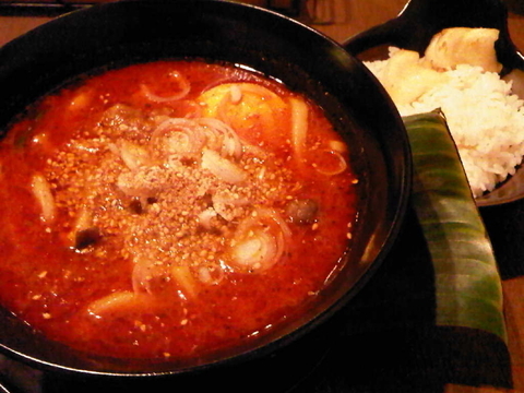 「インド風カレーうどん(980円)」@プルワリの写真
