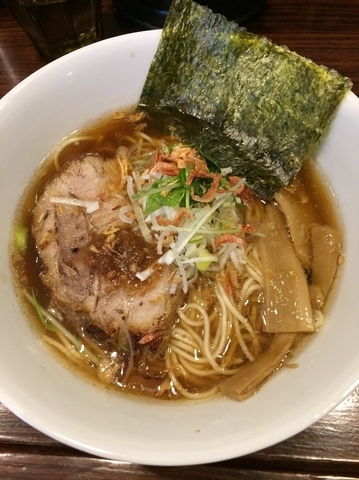「えび香油 だし醤油らーめん  700円」@GaGana RAMEN 極 渋谷店の写真