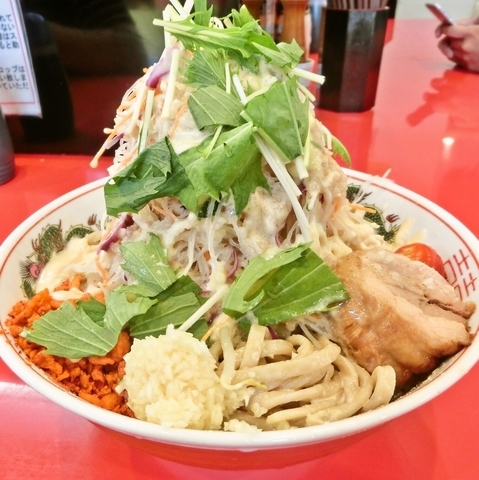 「冷やし中華(中)麺増量無料(850円)」@用心棒Ⅱ階の写真