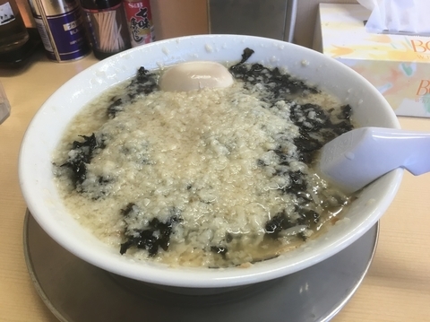 「岩のり中華そば＋味玉 大脂」@王道!! 背脂煮干中華そば 潤の写真