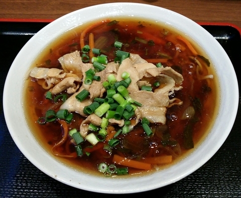 「肉あんかけそば　450円」@名代 富士そば 吉祥寺井ノ頭通り店の写真