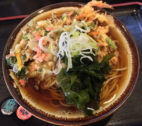 「かき揚げそば（￥450）」@相模屋の写真