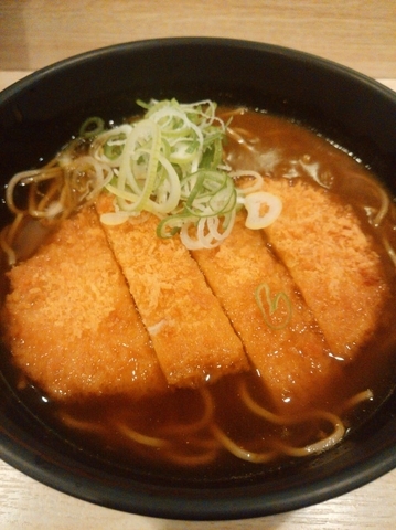 「カツカレーそば750円」@吉利庵の写真