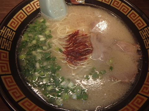 「天然とんこつらーめん(790円)」@一蘭 広島本通店の写真