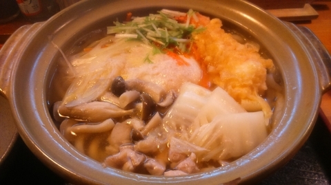 「鍋焼きうどん1200円」@お多福の写真