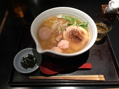 「銀笹塩らーめん(大盛り)＋味玉」@麺処 銀笹の写真