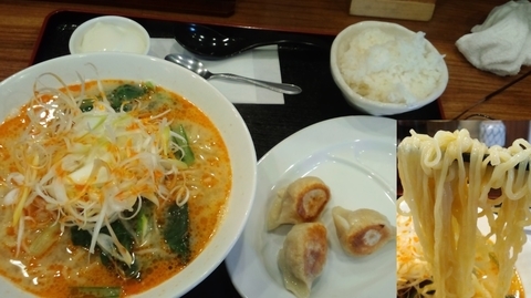 「坦々麺セット790円」@中華料理 美味園の写真