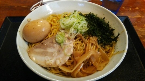 「【本日の限定】正油仕立の油そば 大盛  \1000」@麺処 福吉 本店の写真