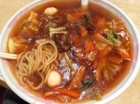 「スタミナウマニメン（680円）」@ラーメン 現代の写真