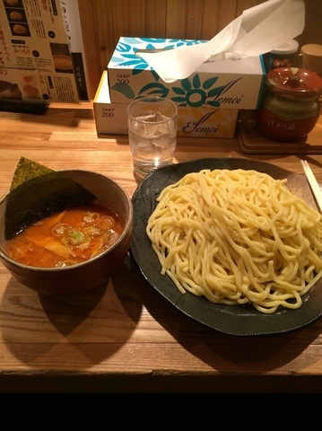 「辛味つけ麺(辛さW)」@つけ麺屋 やすべえ 道頓堀店の写真