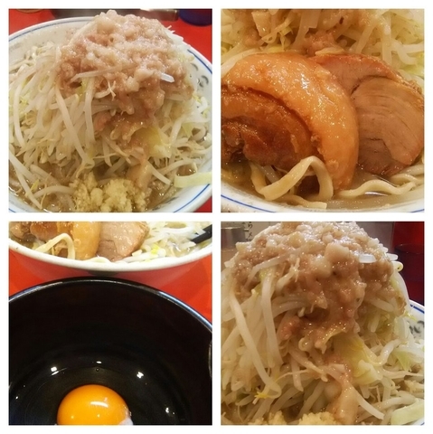 「小ラーメン（ヤサイ、アブラ、ニンニク）＋極上生卵」@麺屋 桐龍の写真