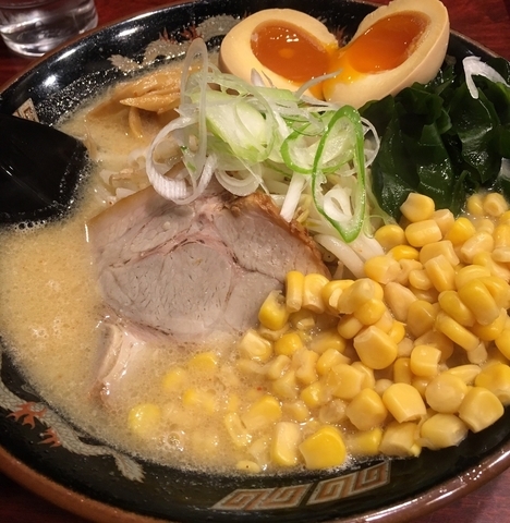 「札幌味噌＋玉子＋コーン」@北海道らーめん ひむろ 上野店の写真