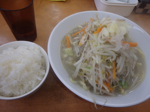 「鶏塩タンメン大(780円)、ライス大(60円)」@富白 御徒町本店の写真