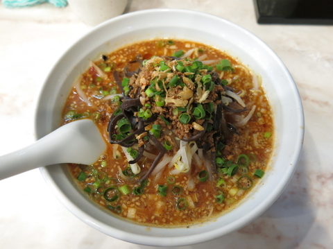 「ピリ辛そば(中辛)：800円」@らぁめん雅知の写真