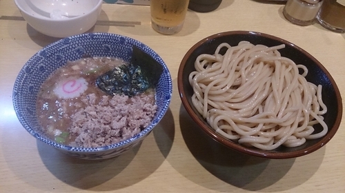 「つけめん＋豚ほぐし」@くり山の写真