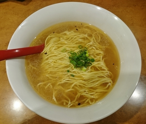 「海老と鯛の塩ラーメン（開店3周年記念限定） 700円」@麺屋 紅の写真