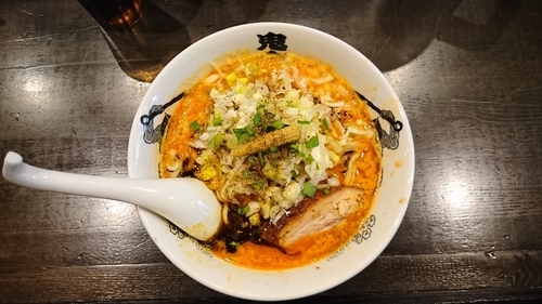 「カラシビ味噌らー麺（￥800）」@カラシビ味噌らー麺 鬼金棒の写真