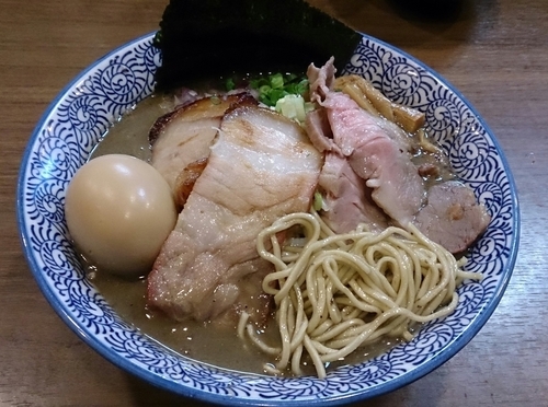 「特製極上濃厚煮干しそば(中盛)」@煮干しつけ麺 宮元の写真