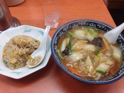 「広東麺 炒飯 レバニラ 肉野菜 餃子」@珍來 越谷店の写真