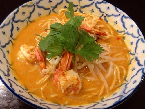 「【限定】トムヤム味噌ラーメン　900円　半替玉　50円」@づゅる麺 池田の写真