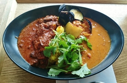 「2色カレー四季セット 1150円」@カリガリ 秋葉原店の写真