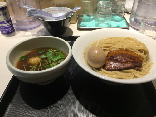 「あっさり淡麗半熟味玉煮干しつけ麺」@煮干し中華そば 一燈の写真