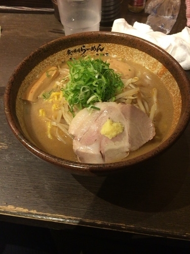 「あぶら味噌ラーメン味玉 ＴＫＧ」@真武咲弥 渋谷店の写真