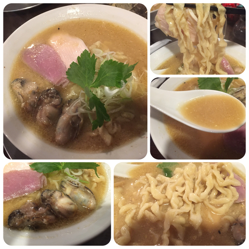 「牡蠣味噌そば¥900」@立ち呑み居酒屋 金町製麺の写真