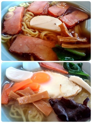 「チャーシューメン　800円＋五目そば　850円」@喜楽亭の写真