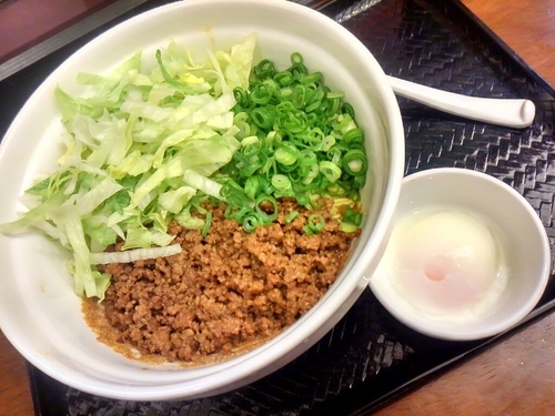 「汁なし担担麺 2辛（麺210g）790円＋セット」@広島式 汁無し担担麺 湯島ひよこ堂の写真